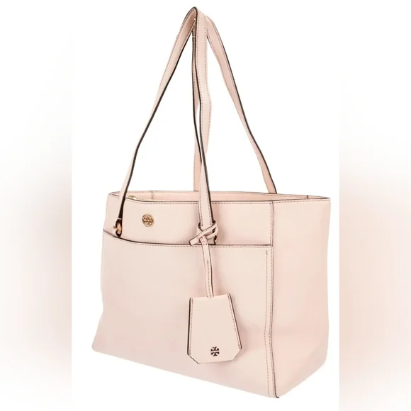 Tory Burch Top Pink Robinson Tote Bag Purse Saffiano Leather - Picture 4 of 9